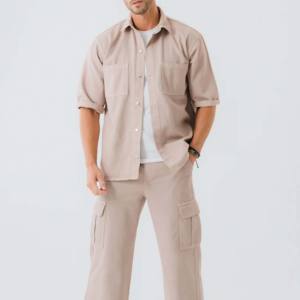 เสื้อยีนส์ใส่สบายสำหรับผู้ชายเสื้อผ้าซาตินผ้าฝ้ายผลิตตามสั่ง - Product Image 4