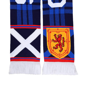 Bufanda de punto de acrílico/poliéster 100%, bufanda de fútbol personalizada Jacquard de punto para deportes - Product Image 4