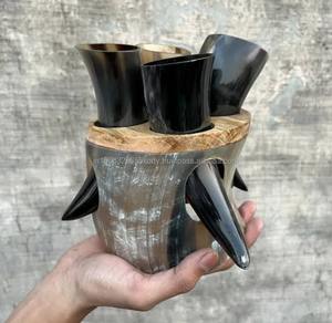 Alternative durable aux tasses en plastique/verre Navire à boire écologique en corne de vache - Product Image 2