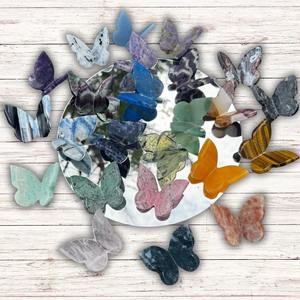 3D Gemstone Butterfly <b>Natural</b> <b>Crystal</b> Butterfly Sitting <b>Crystal</b> Butterfly - Product Image 1