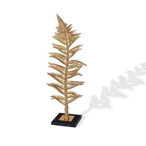 Escultura de árbol de Navidad de Metal plateado Decoración de vacaciones con estilo Mesa de sala de estar Mantel Escritorio Acento festivo de temporada - Product Image 1