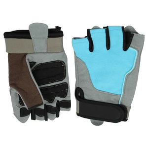 Fitness Training Half Finger Unisex Weightlifting Workout leather <b>Gloves</b> Sport Training Palm Protection Gym <b>Gloves</b> For Men - Product Image 3