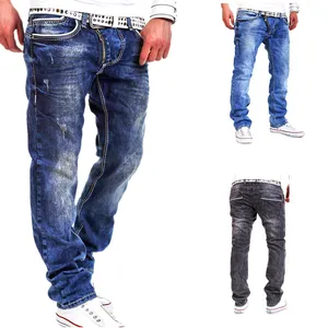 Новые мужские потертые джинсы в итальянском стиле