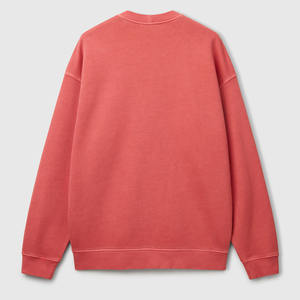 OEM Vente en Gros 100% Coton Pull à Col Ras du Cou pour Hommes Sweat-shirt Lourd Surdimensionné avec Logo Personnalisé Broderie pour l'Hiver - Product Image 2