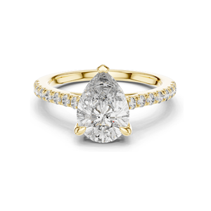 Anillo de Compromiso con Diamante en Forma de Pera de 2.28 CT, Creado en Laboratorio, VVS-VS-EF, Diamante CVD, Oro de 18KT, 14KT, 10KT y Plata 925, Color Rosa - Product Image 3