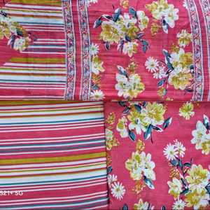 Andina Art Gallery Vibrant Frazada Brocade Tissu Yard Léger Brodé Style Uni Écologique Respirant Chaîne Tricoté - Product Image 1