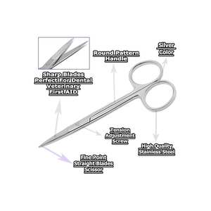 Tijera Iris Tijeras Iris con punta afilada Perfectas para procedimientos quirúrgicos y médicos profesionales Instrumentos quirúrgicos - Product Image 6