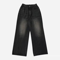 Pantalones Vaqueros de Mezclilla Holgados para Hombre, Estilo Casual Urbano, Hip Hop, con Múltiples Bolsillos, Jeans Cargo