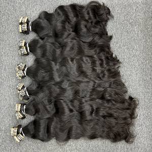 Venta caliente de alta calidad de cinta en la onda natural vietnamita extensiones de cabello humano virgen cabello humano - Product Image 1