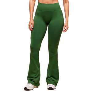 Leggings de sport taille haute pour femmes, confortables, coupe évasée, respirants, extensibles, en tissu tricoté écoresponsable avec coutures en spandex 2026 - Product Image 2
