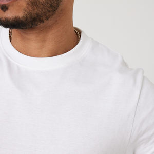 T-shirt de sport à manches courtes en coton à col ras du cou pour hommes T-shirt à manches courtes pour hommes de grande taille - Product Image 4