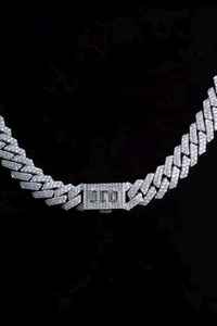 Collier chaîne cubaine en moissanite glacée de luxe, plaqué rhodium, style hip-hop, cadeau orthodoxe et bijoux de fête - Product Image 4