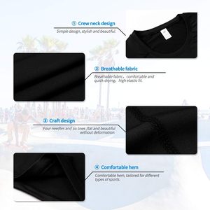 เสื้อยืดรัดกล้าม Drii สำหรับออกกำลังกาย,เสื้อรัชการ์ดสำหรับฟิตเนสโยคะยิม - Product Image 5