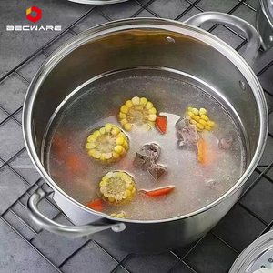 Olla de vapor jaula de vapor grande cocina de inducción de Gas 304 Acero inoxidable doble capa engrosada pequeña - Product Image 2