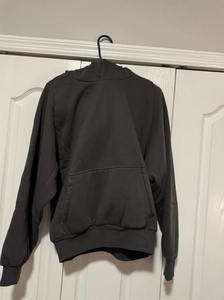 Sudadera con capucha personalizada para hombre, sudadera de manga larga, ligera, de Color sólido, informal, con bolsillo negro - Product Image 6