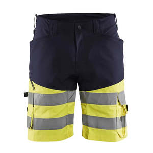 Customized Elastic Waist Canvas <b>Working</b> <b>Shorts</b> Construction Safety High Visibility Reflective Work-Wear Cargo <b>Shorts</b> - Product Image 1