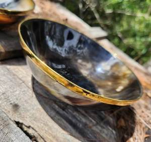 Tazón de Cuerno Indio Pulido Hecho a Mano de Súper Calidad para Servir Ensaladas, Ideal para Fiestas, Comida Confortable y Decoración - Product Image 4