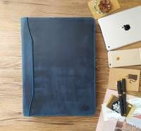 Organizador de documentos de cuero profesional Portapapeles Carpeta de cartera A4 Bloc de notas para negocios y reuniones LP-0018