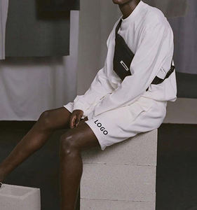 Pantalones Deportivos Personalizados para Hombre, de Felpa Francesa, 100% Algodón, Sólidos, Casuales, Transpirables, Ecológicos, de Cintura Alta, Bordados - Product Image 6