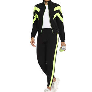 Survêtement pour femme décontracté d'hiver, uni, manches longues, respirant, léger, de haute qualité, 100% polyester, directement de l'usine - Product Image 5