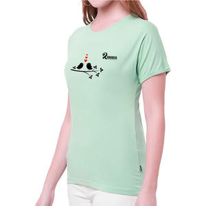 T-shirt décontracté en coton pour femmes T-shirts d'été à manches courtes légers et respirants pour les activités de plein air pour femmes - Product Image 4