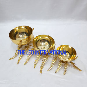 Bol décoratif plaqué or de forme irrégulière en aluminium métal accessoires pour la maison hôtel événements fête cadeau bol - Product Image 5