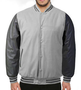 Men's Custom <b>Wool</b> Varsity Jacket Stand Collar Winter Embroidery Decoration <b>Pink</b> Letters Customizable Design Blank Option - Product Image 5