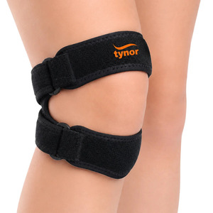 Support de genou double patellaire OEM avec sangle élastique réglable et tissu doux et respirant pour l'entraînement sportif, la gym et les activités de plein air - Product Image 1