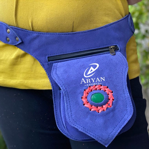 New Classic Handmade Real Genuine Leather Waist Bag with Adjustable <b>Belt</b> Unique Western <b>Festival</b> Fanny Pack Hip Waist Thigh Bags - Product Image 1