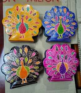 Pochettes en cuir peintes à la main traditionnelles sur mesure Style bohème ethnique. Idéal pour un usage personnel et une pochette de papeterie cadeau - Product Image 5