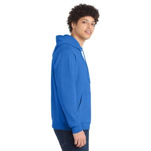 Custom Logo <b>Men</b> <b>Blue</b> Hoodie 100% Cotton Fleece Pullover Sweatshirt Winter Warm Casual Hooded Tops OEM Bulk Wholesale Clothing - Product Image 4