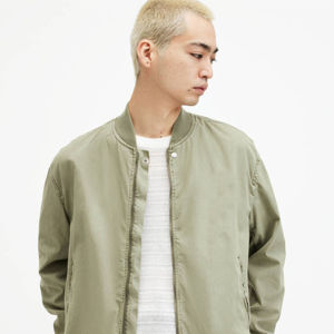 Blouson aviateur pour homme, ourlet côtelé, vêtement d'extérieur décontracté, manches longues, conçu pour la mode de rue, confort, chaleur et performance quotidienne - Product Image 2