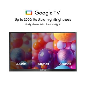 43-Inch Outdoor Smart <b>TV</b> IP55 Waterproof IP DVB-T2/S2/C Voice Assistant for Pool 4K UHD 2000 Nits - Product Image 5