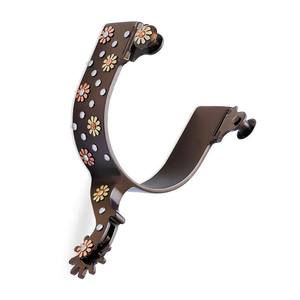 Espuelas y Botas Vaqueras de Acero Inoxidable Personalizables de Alta Calidad para Equitación, Color Negro, Cincha Equina Incluida - Product Image 6