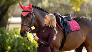 品牌区紧密接触方形鞍垫Numnah鞍布马设备马配件<span class=keywords><strong>Caballos</strong></span>配件马地毯 - Product Image 2