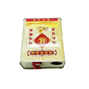Lata de Hojalata Rectangular de 2.5L para Aceite de Oliva, Personalizada por Fábrica China, con Tapa de Plástico, Impresión Offset, Grado Alimenticio - Product Image 4