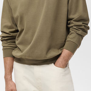 Sweat-shirt pour homme à manches longues, design décontracté, service OEM, prix de gros, logo et design personnalisés, prix bas, couleur unie, 2026 - Product Image 4