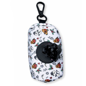 Holiday Pattern Dog Poop <b>Bag</b> Holder Durable Neoprene Waste <b>Bag</b> Dispenser with Clip for Leash - Product Image 1