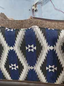 High Quality Wholesale Customized Logo Western Equestrian Wool <b>Felt</b> Saddle <b>Pad</b> Pressed Wool <b>Felt</b> Cotton Fabric Genuine Leather - Product Image 3