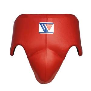 Ensemble de boxe gagnant rouge en cuir de vachette véritable gagnant personnalisé gants de boxe protège-tête et protège-aine ensembles de combat gagnants MS-SP-08 - Product Image 5