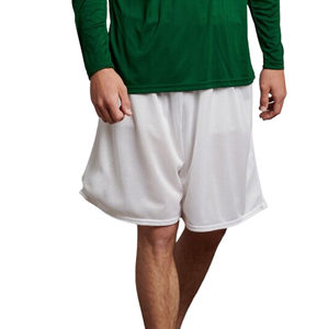 Short streetwear vintage pour homme avec impression personnalisée Retro pour femme Short de basket-ball uni à double maille - Product Image 2