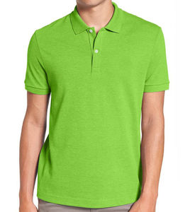 Chemise polo à manches courtes pour homme, coupe classique, en coton, pour le golf - Product Image 1