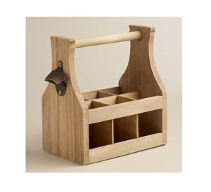 Nouveau produit de luxe moderne 2026 : Caddy de service en bois d'acacia et bois de manguier finition naturelle – Fabricant et fournisseur - Product Image 3
