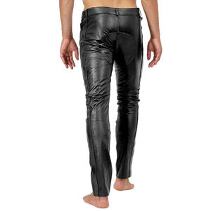 Fabrication pakistanaise Pantalon en cuir grande taille de couleur personnalisée 2024 Cuir véritable dans un pantalon en cuir de look différent - Product Image 2