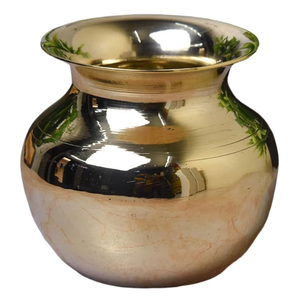 Lota de Latón Puro Vintage de Alta Calidad con Acabado Pulido para Uso en la Cocina, Artículo de Cocina Árabe Antiguo Lutiya - Product Image 5