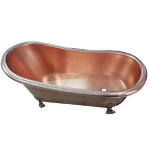 Bañera de Cobre Independiente de Lujo, Rectangular, sin Tapa, para Baño en Casa - Product Image 5