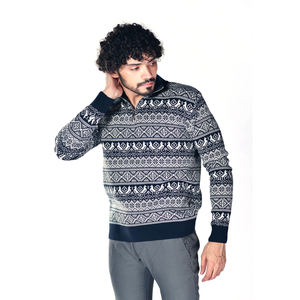 2022 Custom Men's <b>Quarter</b> <b>Zip</b> Fleece Pullover Sweatshirt Knitted Golf Mock Neck <b>Sweater</b> Logo Decoration Various Sizes Colors - Product Image 3