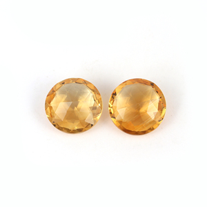 พลอยซิทรีนธรรมชาติ briolette สีเหลืองพลอยทรงหลวม10มม. รูปทรงสดใสสำหรับการรักษาออนไลน์ - Product Image 2