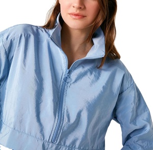 Chaqueta Cortavientos Ligera de Nailon Brillante para Mujer, Nueva Moda, Transpirable, con Capucha, Diseño Delgado, Talla Grande, Impermeable - Product Image 6