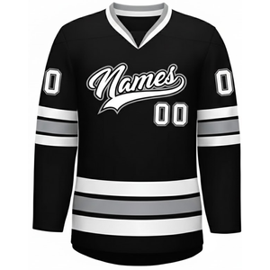 Maillots de hockey personnalisés en usine, style fan, haute qualité, écologiques, avec logo couleur personnalisé, respirants et à séchage rapide - Product Image 2